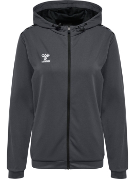 Damen Hummel Authentic Zip Hoodie - Asphalt